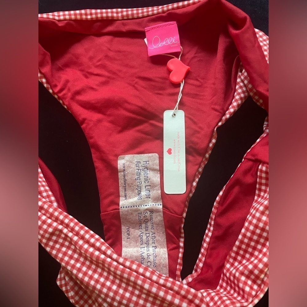 Lolli Bikini Bottom Red Gingham Bikini New with Tags! - Picture 5 of 14